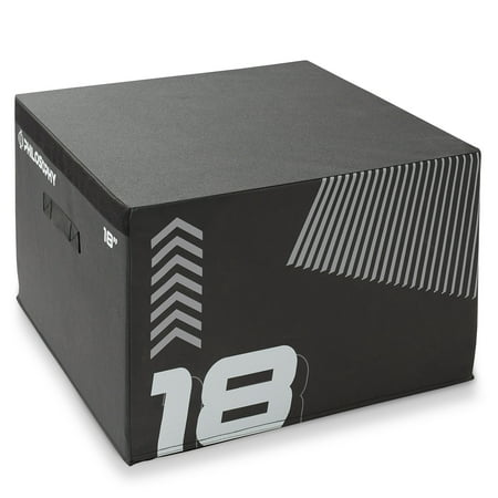 Philosophy Gym Soft Foam Plyo Box - 18", Stackable Plyometric Jump Box for Home Gym, HIIT, Jumps, Step-Ups, Agility and Strength Training