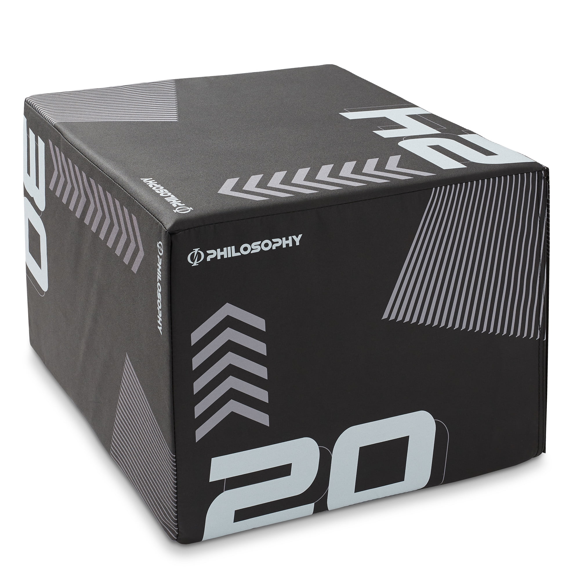 Black and Gray Soft Foam Plyometric Box for Total Body Training
