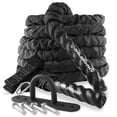 thumbnail image 1 of Philosophy Gym 40 Foot Exercise Battle Rope 2 Inch Diameter with Cover and Anchor Kit, 1 of 7