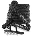 thumbnail image 1 of Philosophy Gym 50 Foot Exercise Battle Rope 1.5 Inch Diameter with Cover and Anchor Kit, 1 of 7