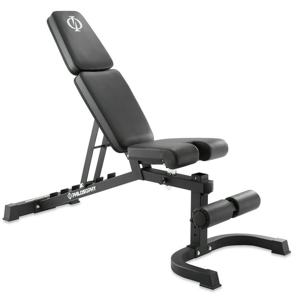 Philosophy Gym Adjustable Weight Bench, Heavy-Duty Flat Incline Decline