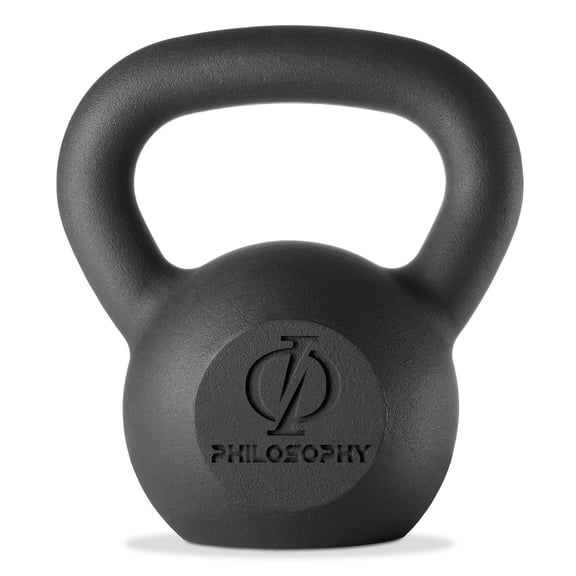 Philosophy Gym Cast Iron Kettlebell Weight, 10 lbs