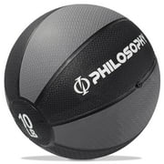 Philosophy Gym Medicine Ball, 10 LB - Weighted Fitness Non-Slip Ball