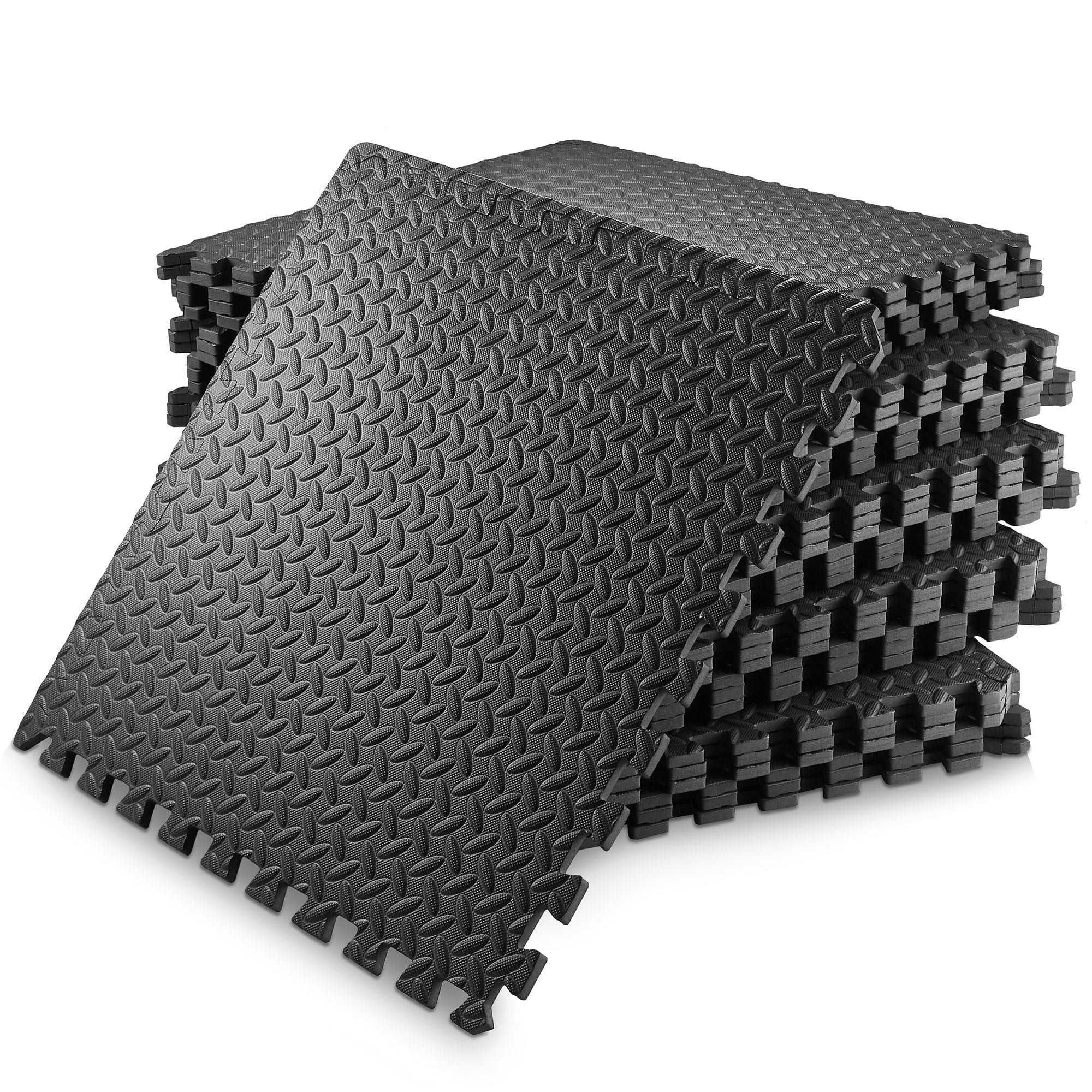ISO Interlocking Heavy Duty Rubber Gym Mats Puzzle Tiles