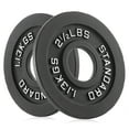 thumbnail image 1 of Philosophy Gym Set of 2 Standard Cast Iron Olympic 2-inch Weight Plates (2.5 LB each), 1 of 6