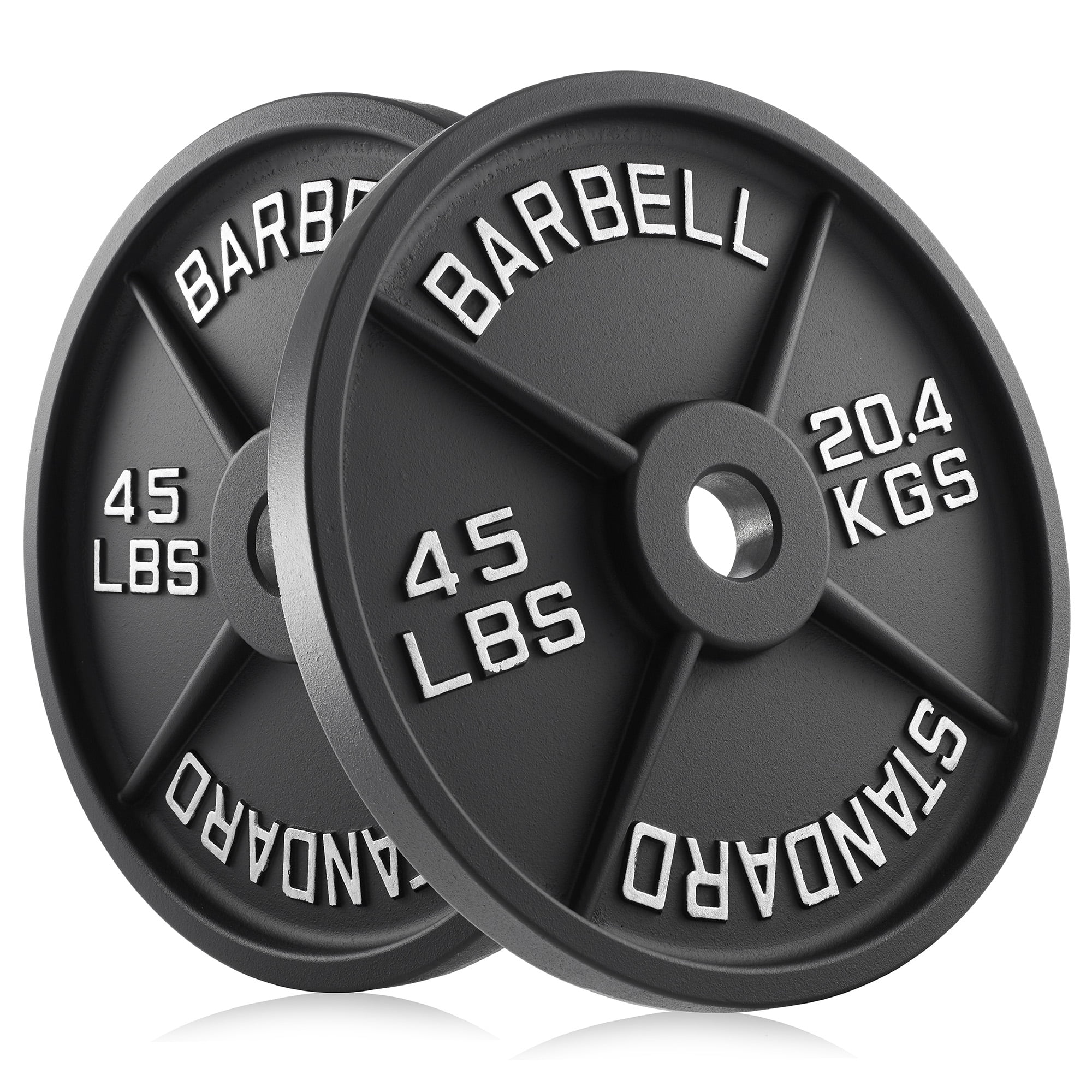 https://i5.walmartimages.com/seo/Philosophy-Gym-Set-of-2-Standard-Cast-Iron-Olympic-2-inch-Weight-Plates-45-LB-each_ce843e38-90f3-4eee-8b17-3fc3eb1c8210.0bd442c47fd2cd0d925734984b412c00.jpeg
