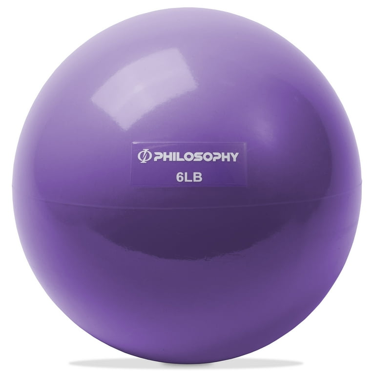 Philosophy Gym Toning Ball 6 LB Purple Soft Weighted Mini