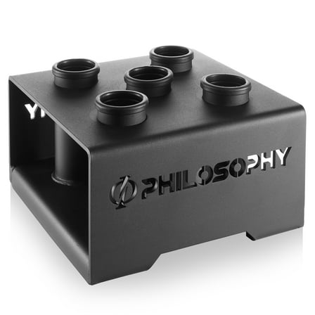 Philosophy Gym Vertical Barbell Holder - Delxue 5 Bar Storage Stand for 2" Olympic Bars
