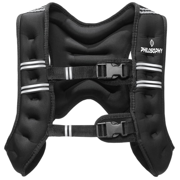 Philosophy Gym Weighted Workout Vest 6 LB, Strength Training Fitness Body Weight Vest