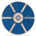 thumbnail image 1 of Philosophy Gym Wobble Balance Board, Round Wooden Core Trainer for Adults - Blue, 1 of 7