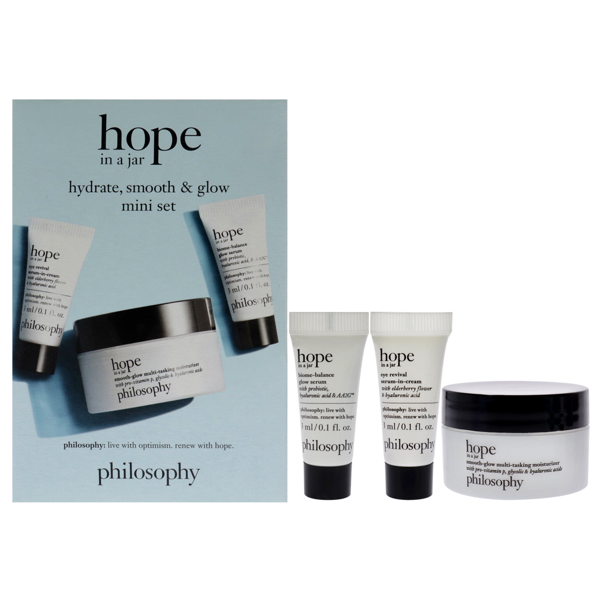 Philosophy - Hope In A Jar Hydrate, Smooth & Glow Mini Set