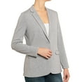 thumbnail image 1 of Philosophy Women's Notch Collar Ponte Knit V-Neck Long Sleeve Stretch Blazer, 1 of 2