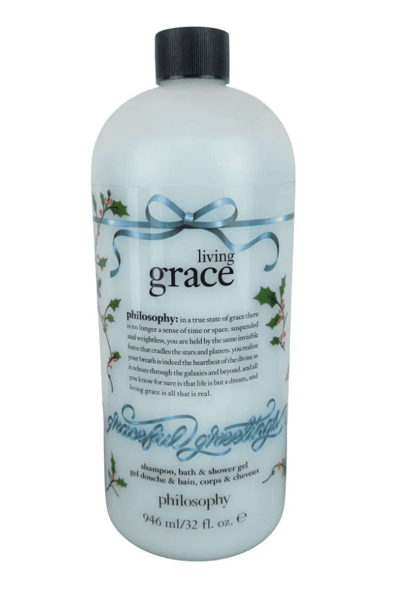 Philosophy Living Grace 3-in-1 Shampoo, Bath & Shower Gel 32oz with Pump