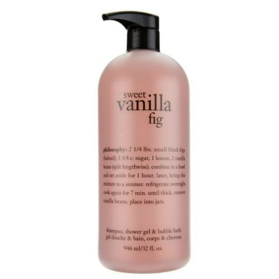 Philosophy PHIL99030043596 32 oz Sweet Vanilla Fig Shampoo Shower Gel & Bubble Bath for Unisex
