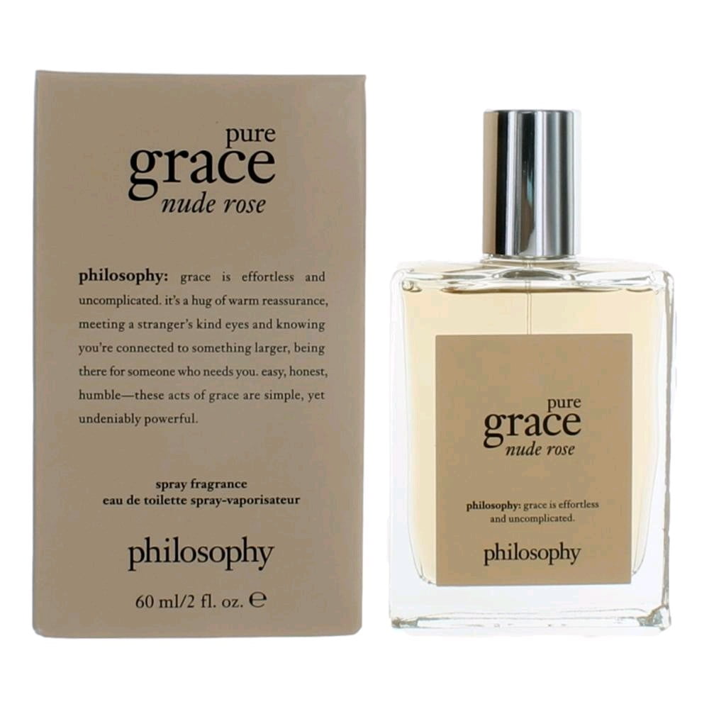 Philosophy Pure Grace Nude Rose Eau De Toilette Spray, Perfume for Women, 2 Oz
