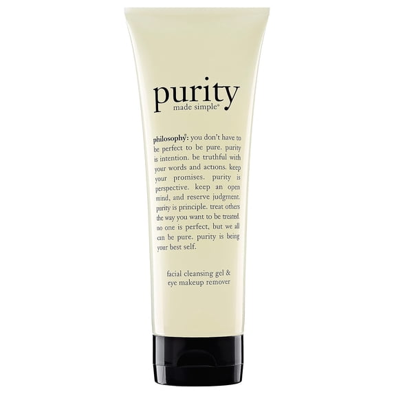 Philosophy Purity Made Simple Foaming Facial Cleansing Gel & Eye Makeup Remover, 7.5 Oz