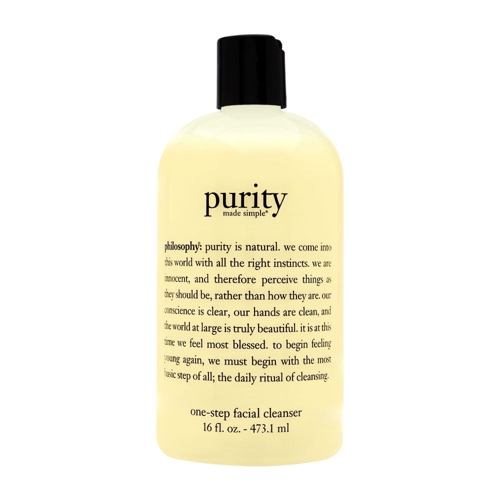 Philosophy Purity Made Simple One Step Facial Cleanser, Face Wash for All Skin Types, 16 Oz