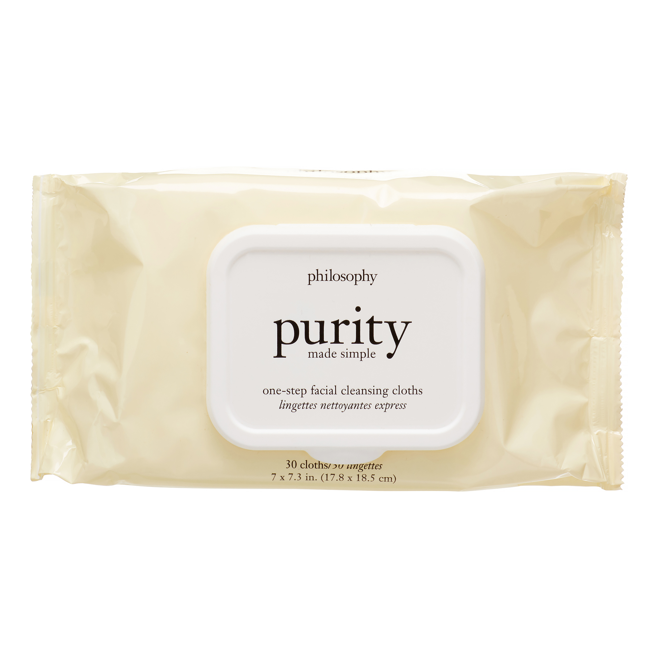 Philosophy Purity Made Simple One-Step Facial Cleansing Makeup Remover Wipes, 30 Count - image 1 of 4