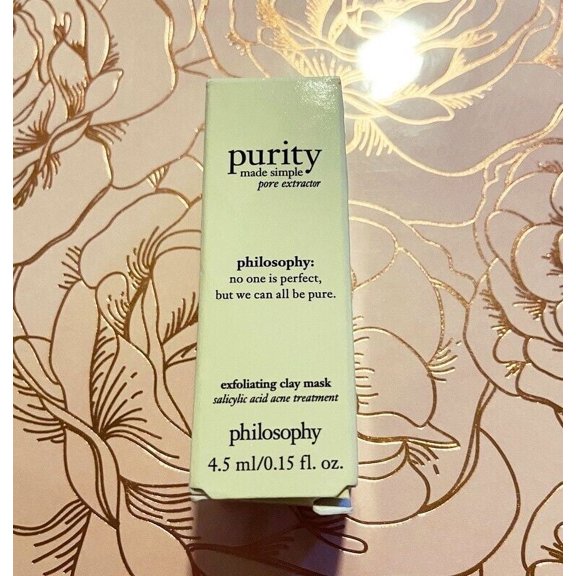 Philosophy Purity Made Simple Pore Extractor Exfoliating Clay Mask Travel Size New