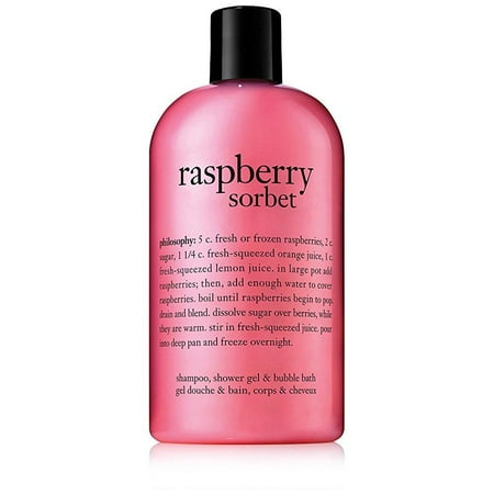 Philosophy Raspberry Sorbet Shampoo, Shower Gel & Bubble Bath 480ml 16oz