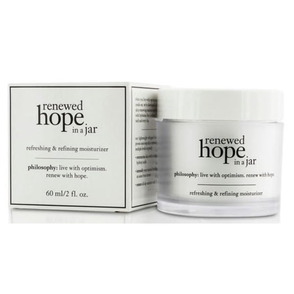 Philosophy Renewed Hope in a Jar Refreshing & Refining Face Moisturizer, All-Day Skin-Moisturizer 60ml/2oz