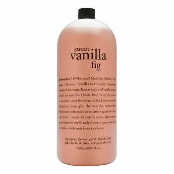 Philosophy Sweet Vanilla Fig Shampoo, Shower Gel & Bubble Bath, 16 oz