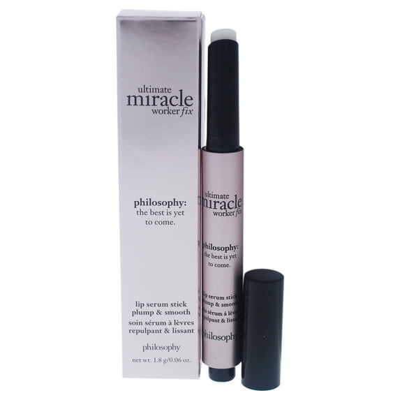 Ultimate Miracle Worker Fix by Philosophy, 0.06oz Lip Serum Stick for Unisex