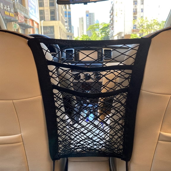 Philowng 3-Layer Mesh Car Organizer and Backseat Pet Barrier, Universal Fit