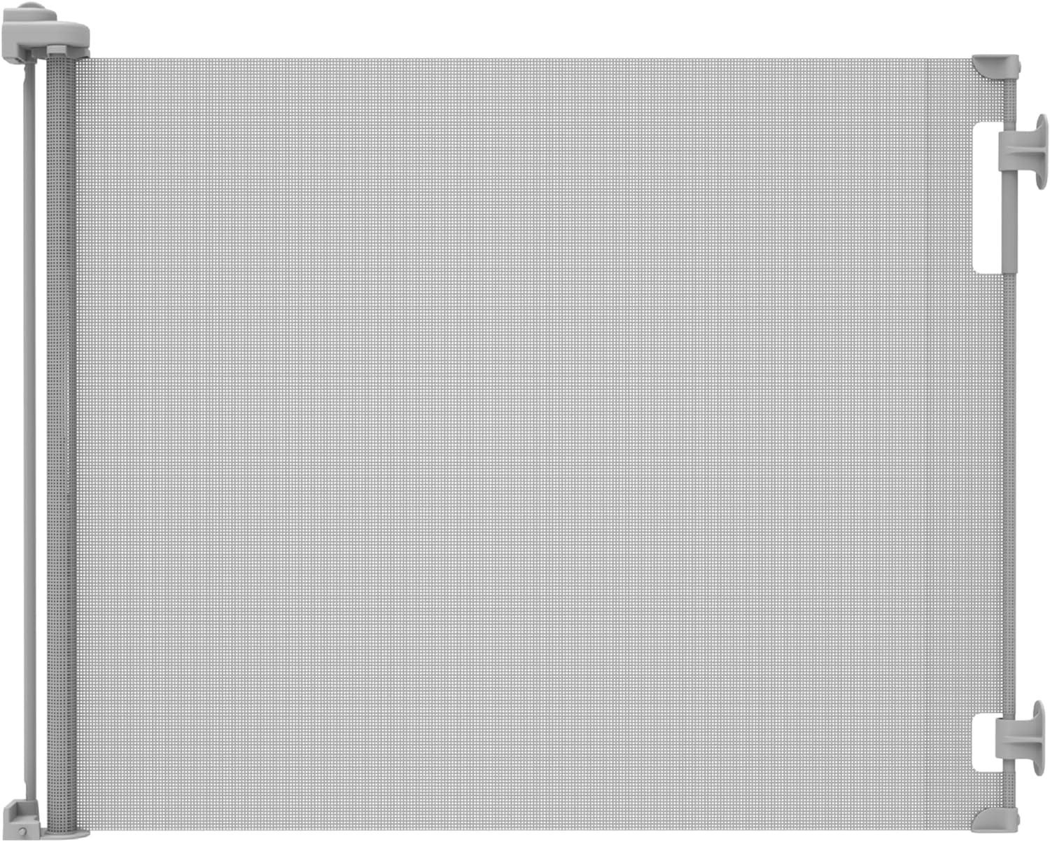 Philowng Indoor and Outdoor Claw-Proof Retractable Dog Gate, 36.6" High Extends up to 71" Wide, gray
