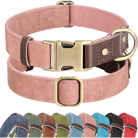 Philowng Nylon Break-Away Dog Collar, Waterproof, Pink, S: Neck 11-15"