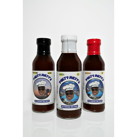 Philty Milty All Purpose BBQ Sauce Mixed 3 Pack, 12oz