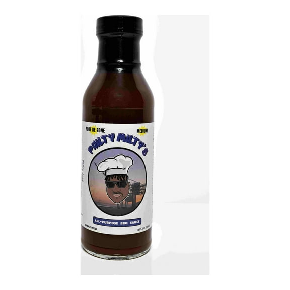 Philty Milty Poof Be Gone Medium BBQ Sauce, 12 Pack