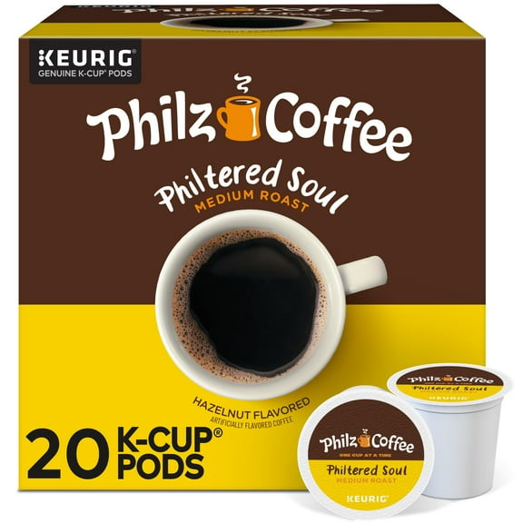 Philz Coffee Philtered Soul K-Cup Pod Coffee, Single Serve Keurig K-Cup Pods, Medium Roast Coffee, 20 count