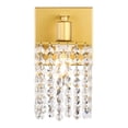 thumbnail image 1 of Phineas 1 light Brass and Clear Crystals wall sconce, 1 of 7