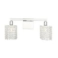 thumbnail image 1 of Phineas 2 light Chrome and Clear Crystals wall sconce, 1 of 3