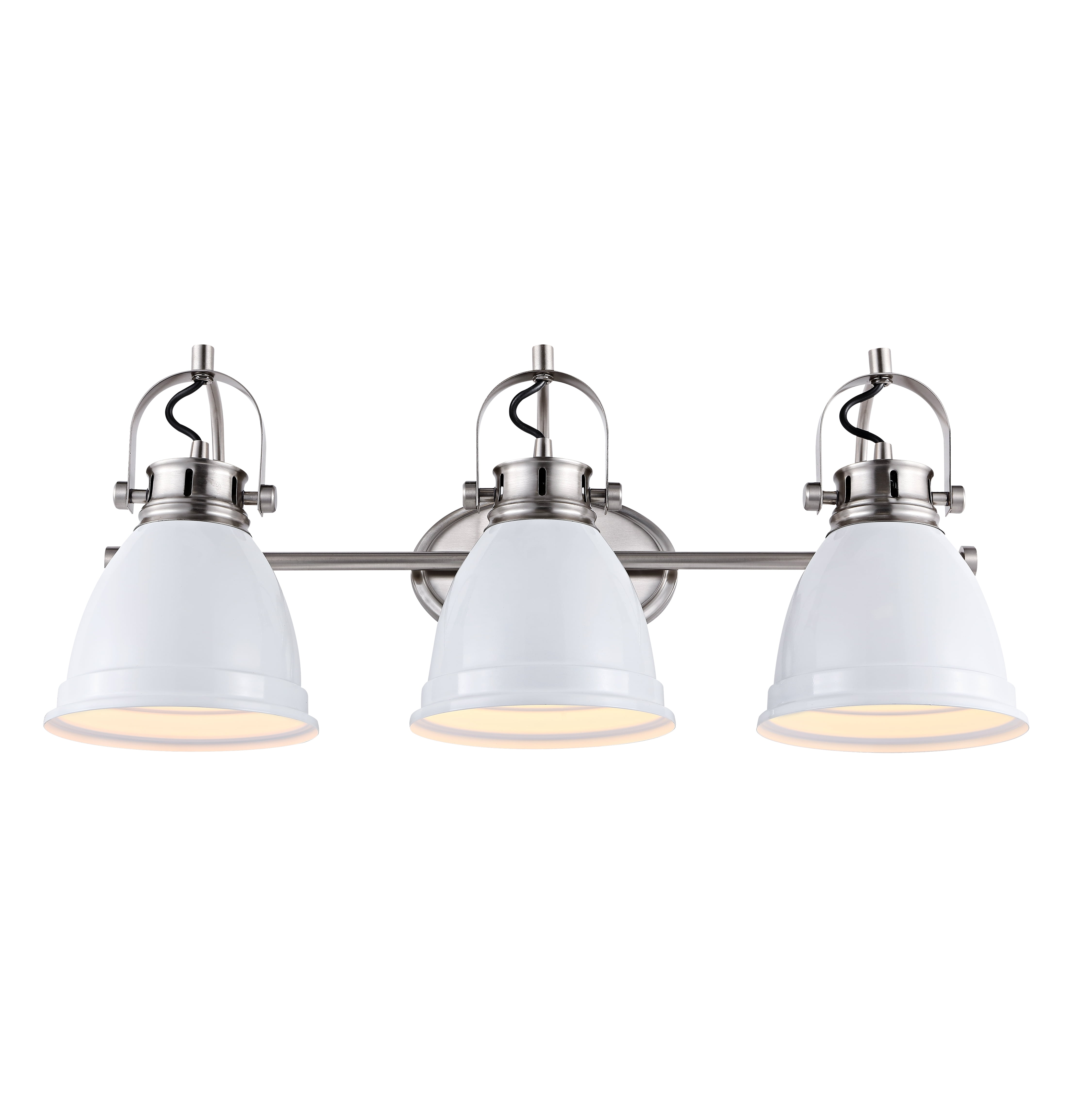 Phineas 25.5" Satin White Bohemian Iron LED Vanity Light