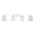 thumbnail image 1 of Phineas 4 light Chrome and Clear Crystals wall sconce, 1 of 7