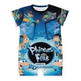 thumbnail image 1 of Phineas And Ferb Baby Boy Girl Short Sleeve Rompers Bodysuit One Piece Jumpsuit Summer Outfit, 1 of 8