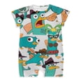 thumbnail image 1 of Phineas And Ferb Baby Romper Short Sleeve Bodysuits Soft Rompers Summer Clothes One-Piece Jumpsuits Outfits 12-18M, 1 of 8