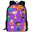 thumbnail image 1 of Phineas And Ferb Backpack, 3d Printed Laptop Backpack, Water Resistant Computer Backpack, 16.5x12.5x5.5 Inch, 1 of 9