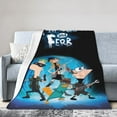 thumbnail image 1 of Phineas And Ferb Blanket Soft Cozy Flannel Warm Throw Blanket Unique Gifts Room Decor Blanket 40"x30", 1 of 9