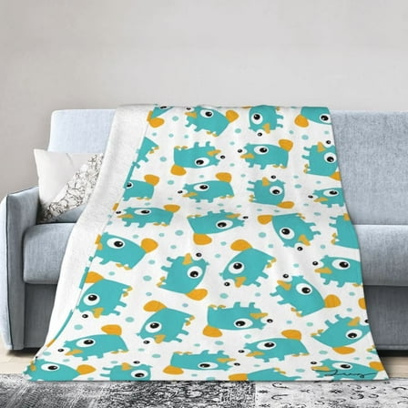 Phineas And Ferb Blanket Soft Cozy Flannel Warm Throw Blanket Unique Gifts Room Decor Blanket 40"x30"