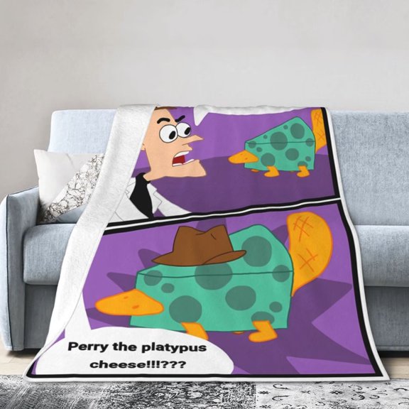 Phineas And Ferb Blanket Soft Cozy Flannel Warm Throw Blanket Unique Gifts Room Decor Blanket 50"x40"