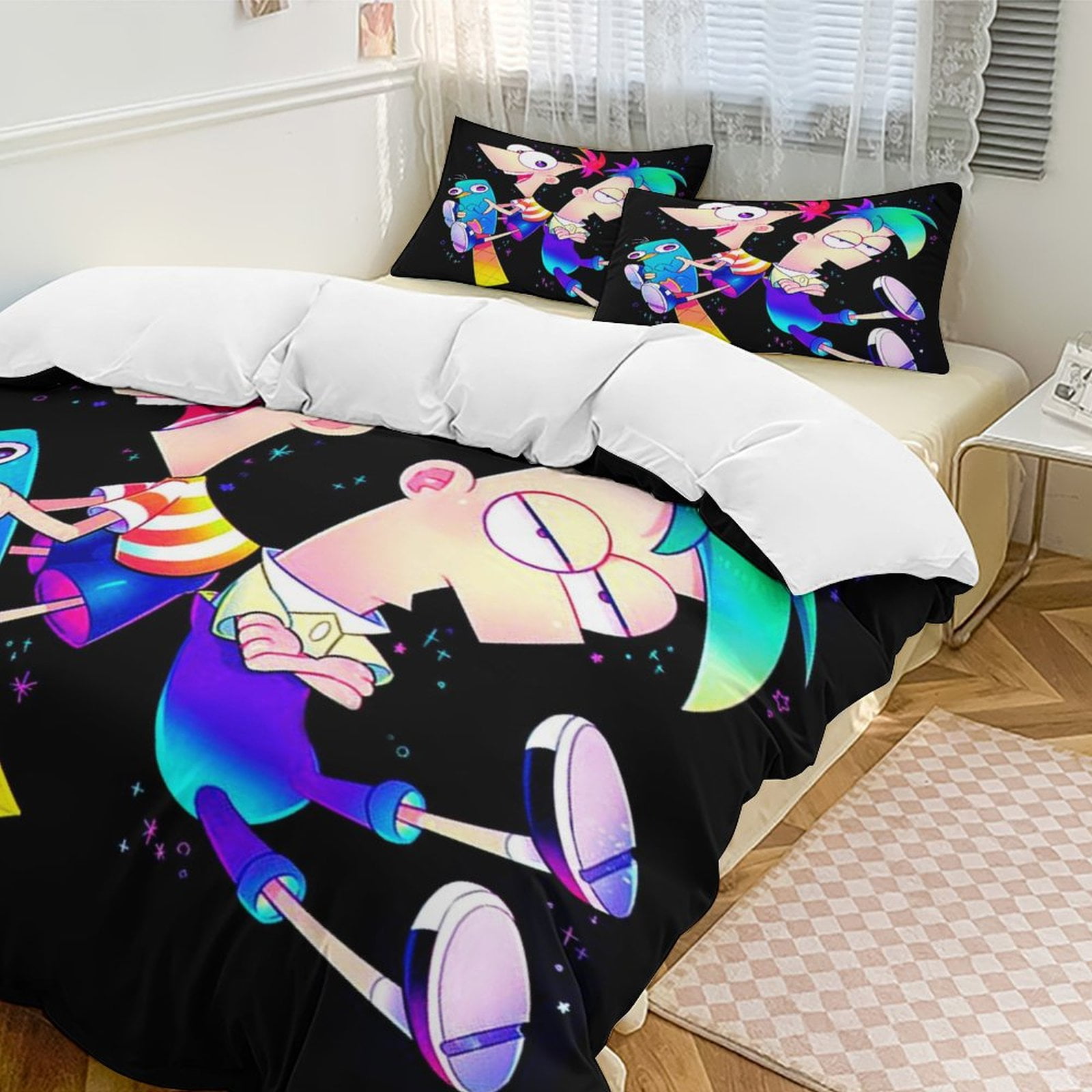 Phineas And Ferb Comforter Set Full Size for Boys Kids Teens Bedding ...