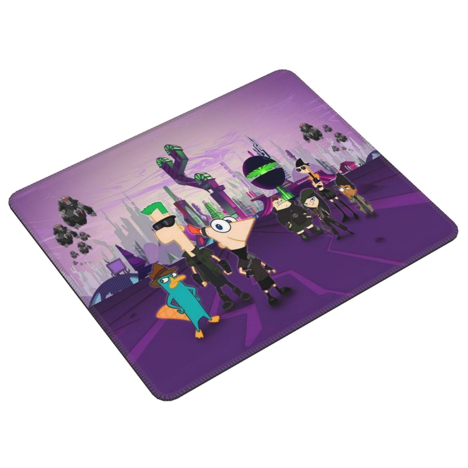 Phineas Fer Computer Mouse Mat with Anti-Slip Rubber Base Anti-Fray ...