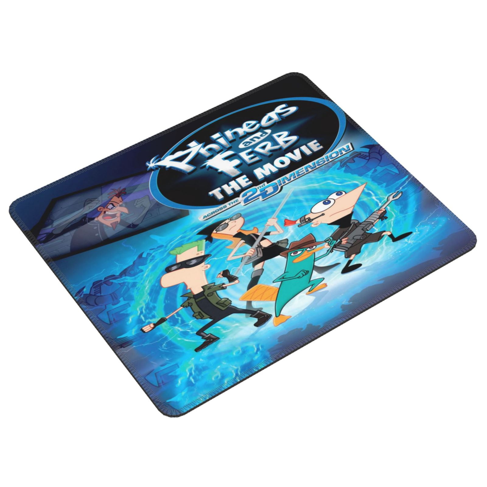 Phineas Fer Computer Mouse Mat with Anti-Slip Rubber Base Anti-Fray ...