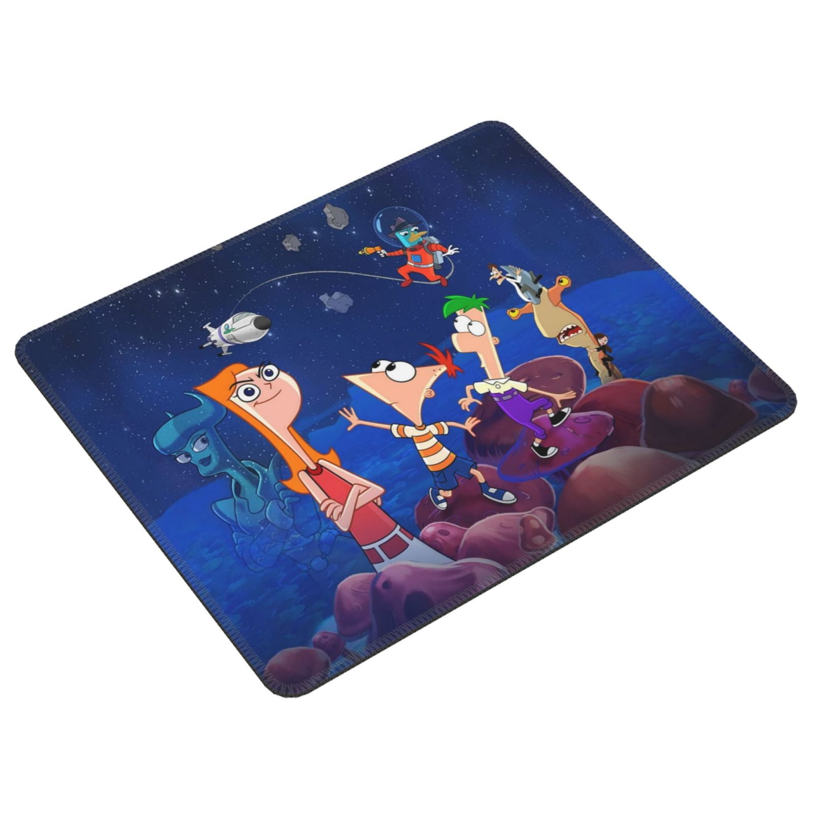 Phineas Fer Computer Mouse Mat with Anti-Slip Rubber Base Anti-Fray ...