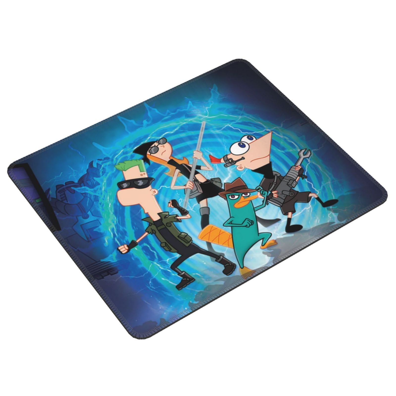 Phineas Fer Computer Mouse Mat with Anti-Slip Rubber Base Anti-Fray ...