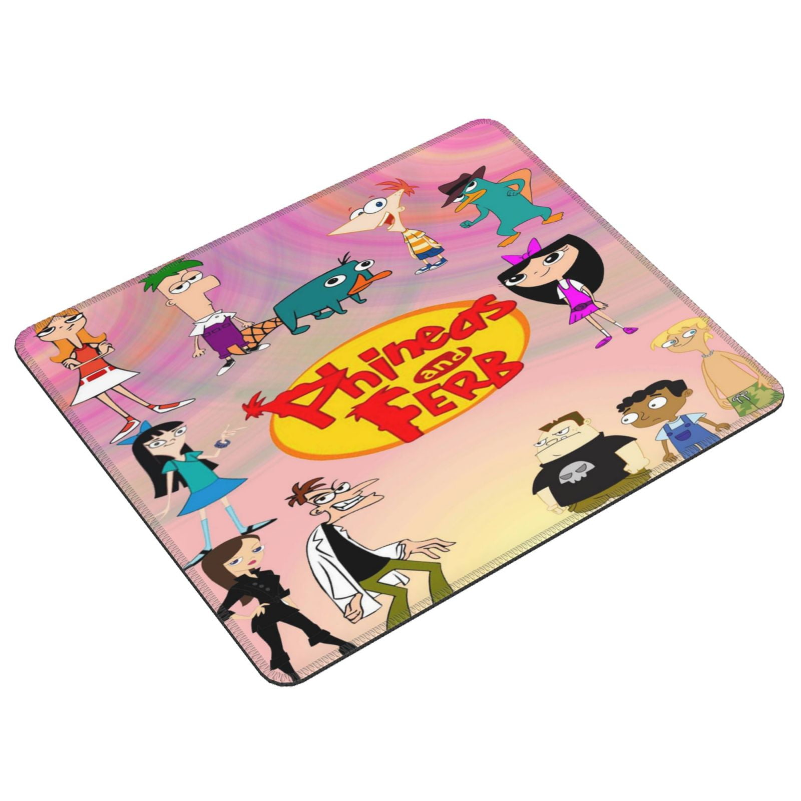 Phineas Fer Computer Mouse Mat with Anti-Slip Rubber Base Anti-Fray ...