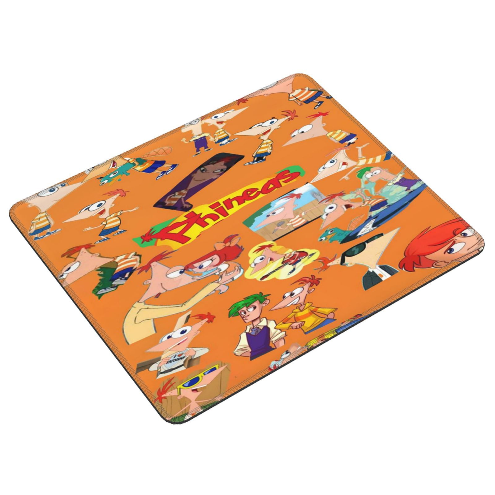 Phineas Fer Computer Mouse Mat with Anti-Slip Rubber Base Anti-Fray ...